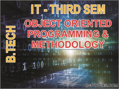 btech-it-3-sem-object-oriented-programming-and-methodology