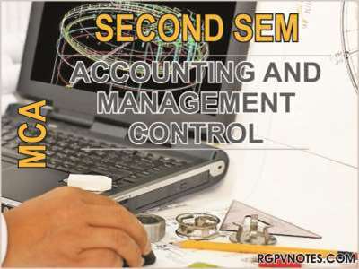 ACCOUNTING AND MANAGEMENT CONTROL